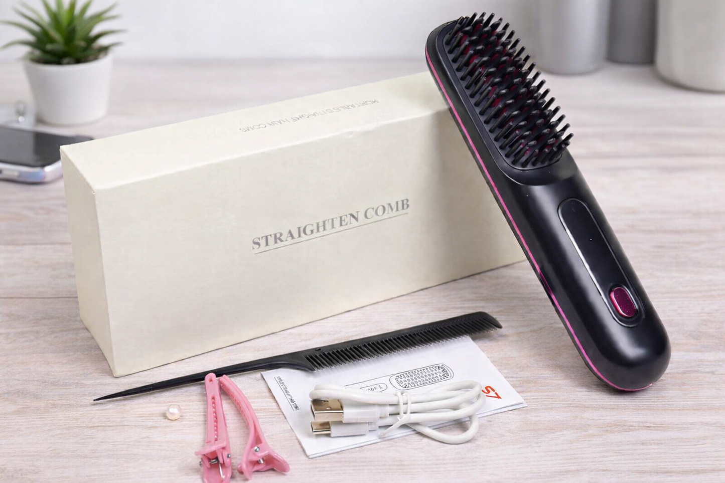 BellaWave - Spazzola lisciante portatile senza fili