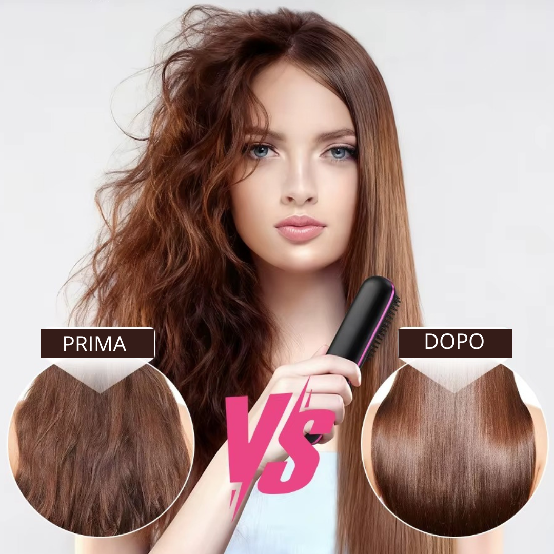 BellaWave - Spazzola lisciante portatile senza fili